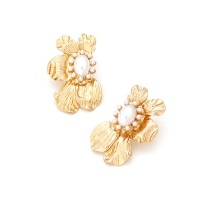 1 Pair Vintage Alloy Flower Stud Earrings h5 Picture5