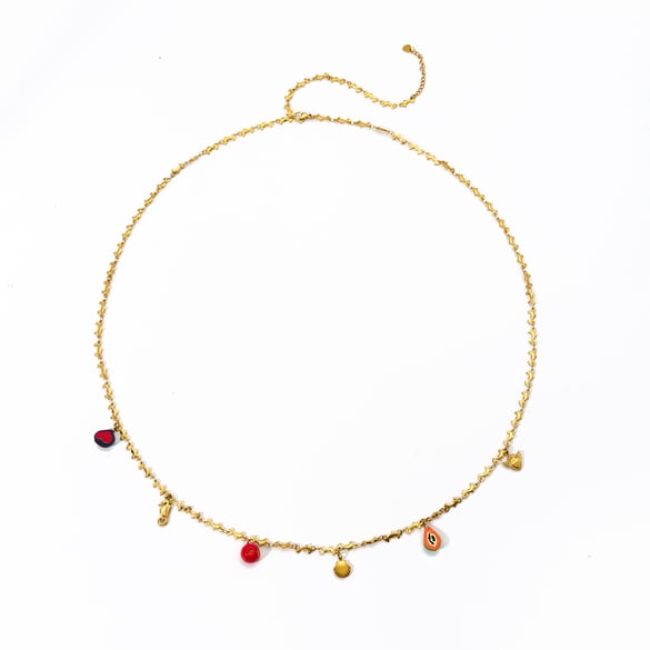 Exquisite Urlaubsfrüchte Edelstahl Goldfarben Damen Taillenketten 2