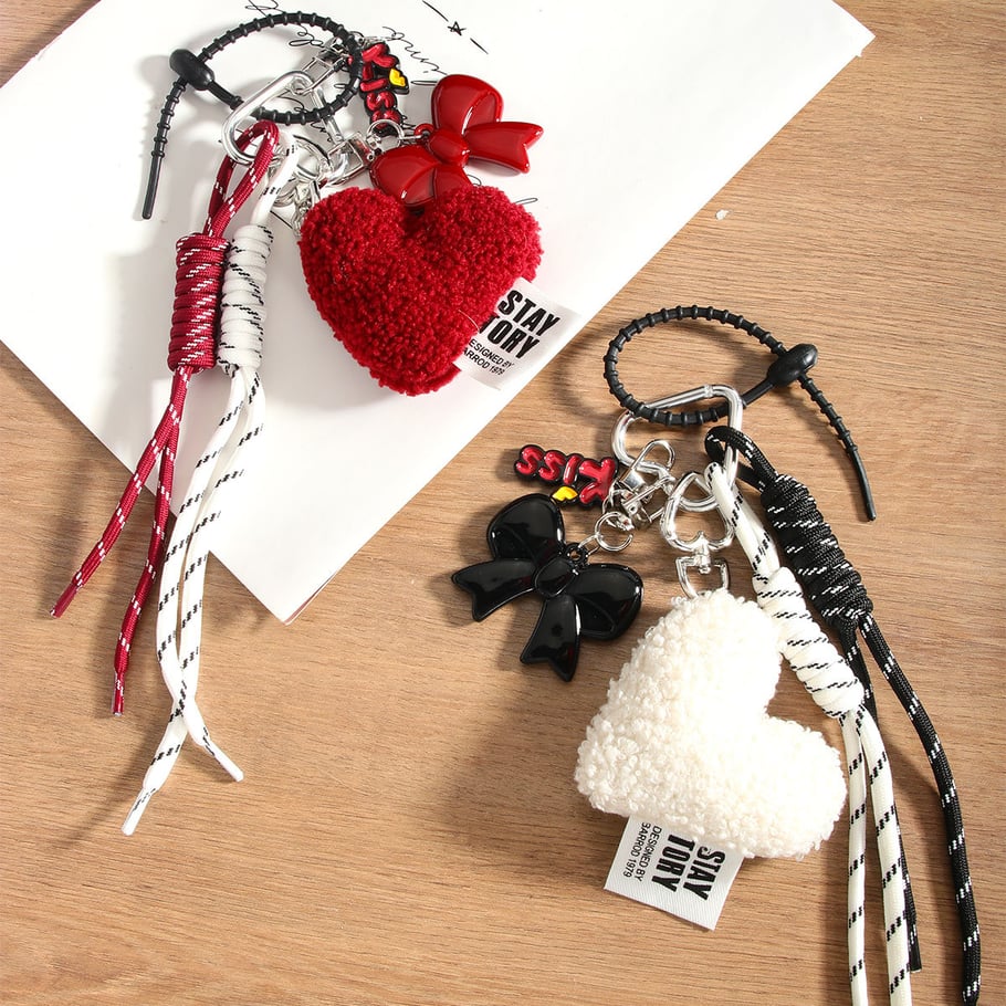 1 Piece Sweet  Series Red Heart  Women's Bag Charms Picture4