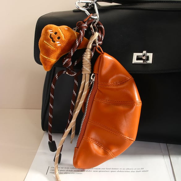 Porte-monnaie vintage en forme de croissant pour femme 2