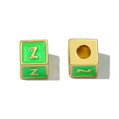 Anspruchsvolle bunte Buchstaben-Anhänger in Kupfer-Gold-Farbe h5 Bild2