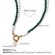 XL413GNG Turquoise Gold Necklace/2 Picture2
