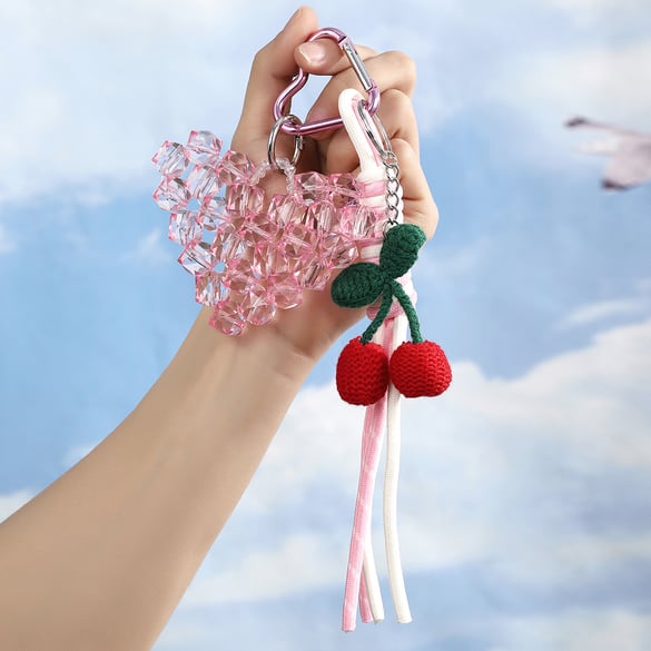 1 pezzo di ciondolo per borsa da donna in lega a forma di cuore dolce, serie semplice