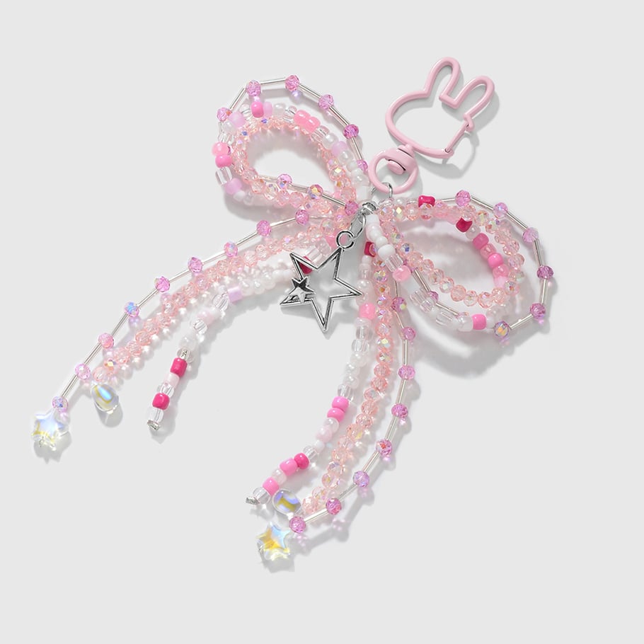 Sweet Beaded Bow Bag Charms Picture5