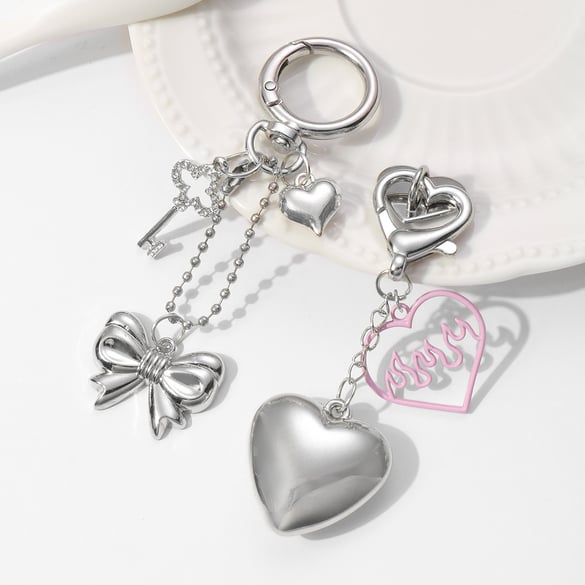 1 Piece Simple Bow & Love Bag Charms 2