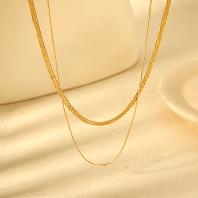 Simple Detachable Women's Stainless Steel Necklaces h5 Picture4