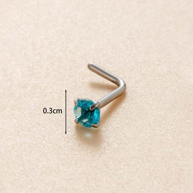 1 Piece Colorful Zircon Women's Nose Stud h5 Picture2