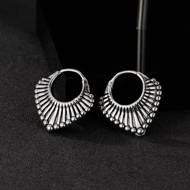1 Piece Modern Series Fashionable Geometric Stainless Steel Men's Earrings h5 Picture6