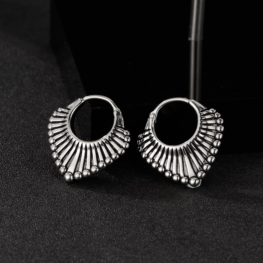 1 Piece Modern Series Fashionable Geometric Stainless Steel Men's Earrings Picture6