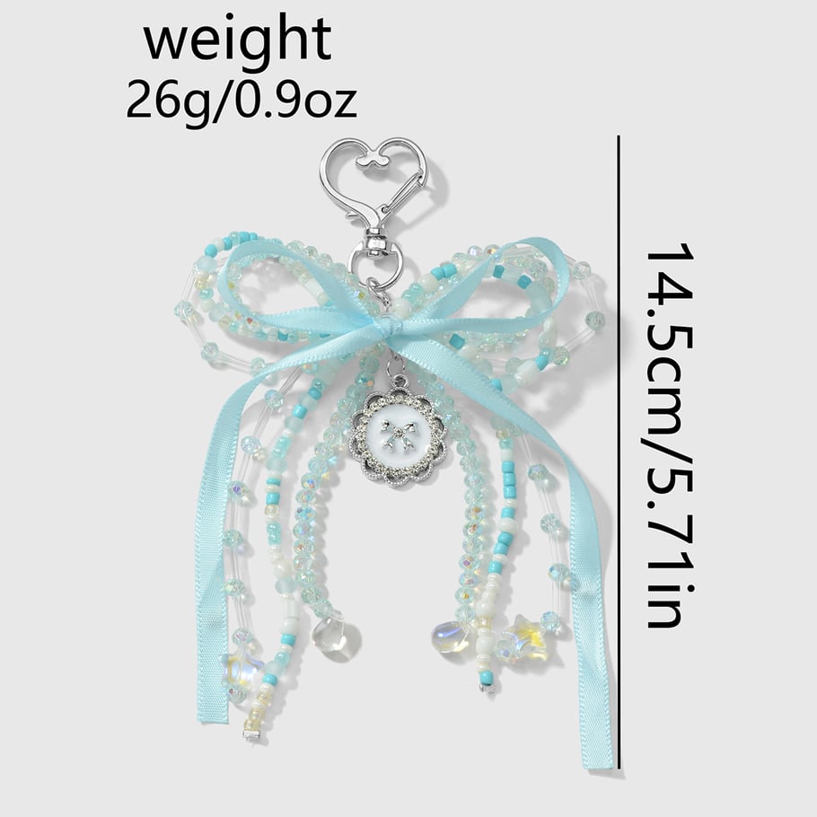 Sweet Beaded Bow Bag Charms Picture11