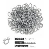 Steel egg-shaped ring 1*6*8 Picture3