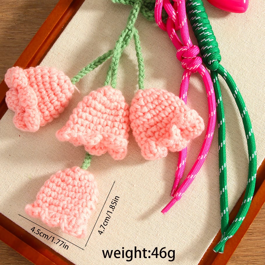 Romantic Series Handmade Woolen Flower Bag Pendant Picture7