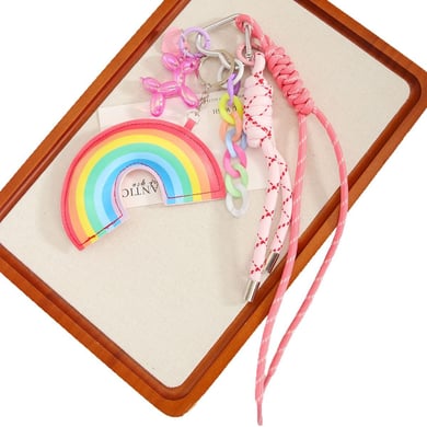 1 Piece Sweet Rainbow PU Women's Bag Charms h5 Picture6