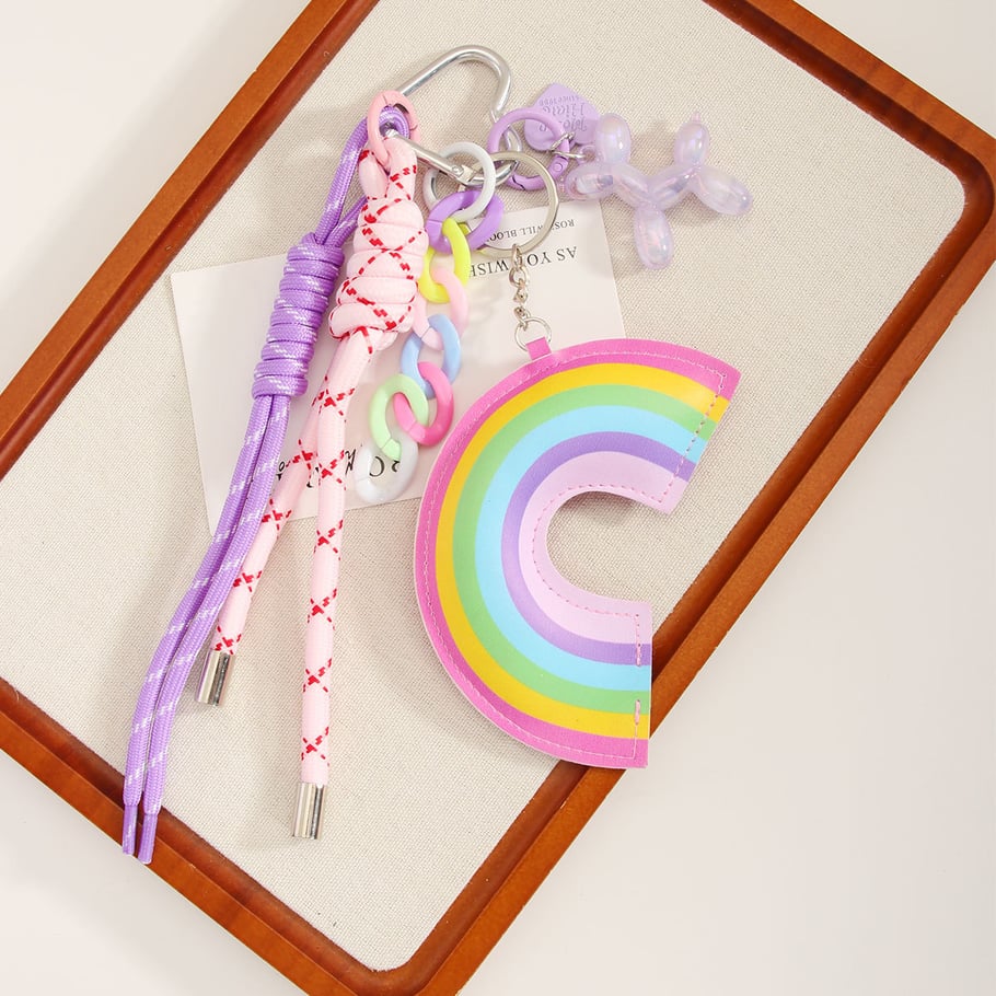 1 Piece Sweet Rainbow PU Women's Bag Charms Picture5