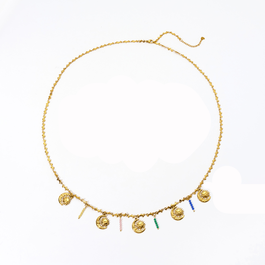 Beach Series Shell Pendants Stainless Steel Gold Color Women's Waist Chains 