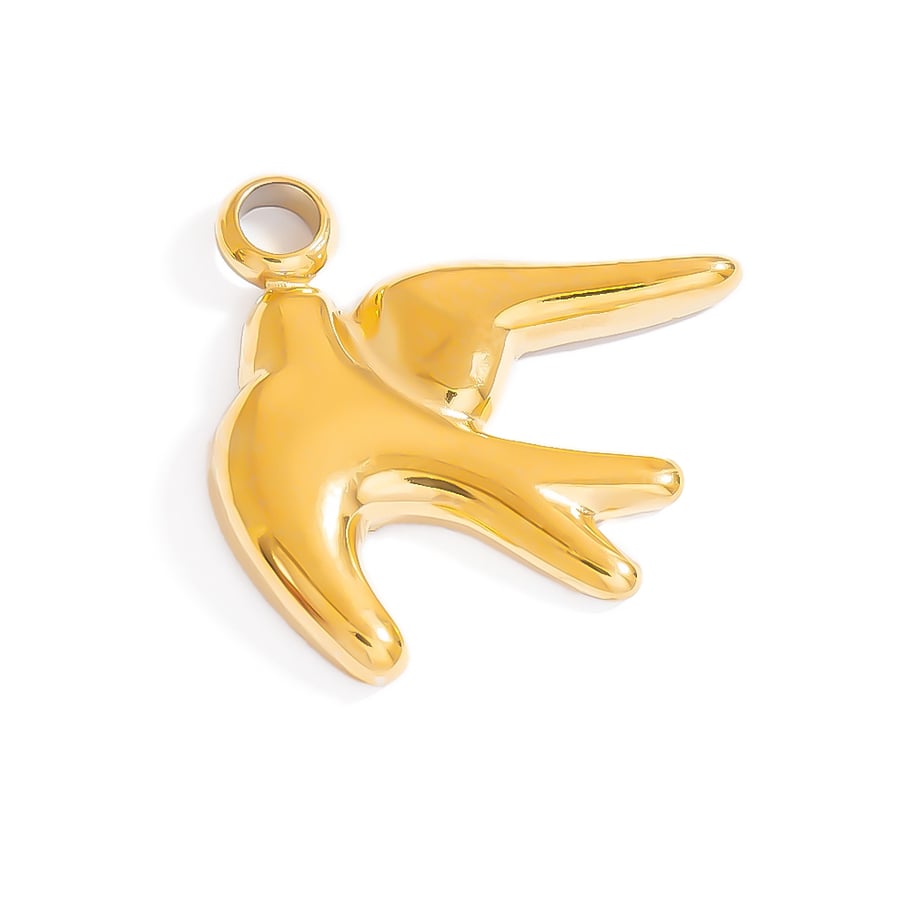 Ins Style Oceanic Stainless Steel Gold Color Pendants 