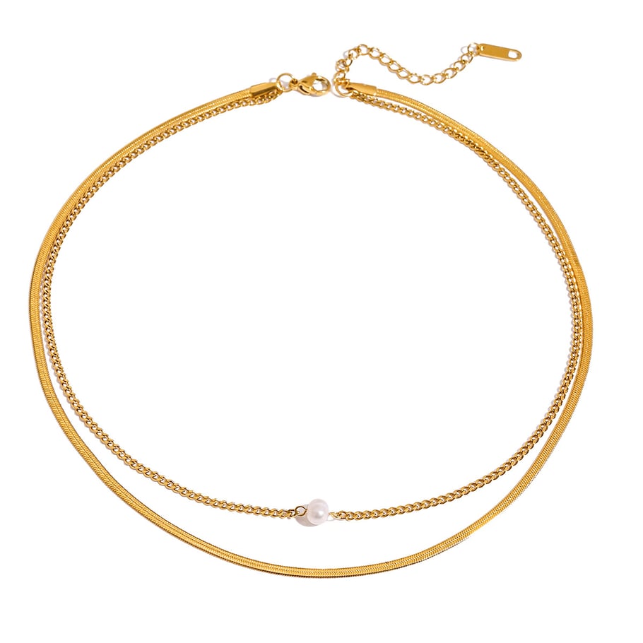1 Piece Stainless Steel Women's Layered Necklaces Picture5