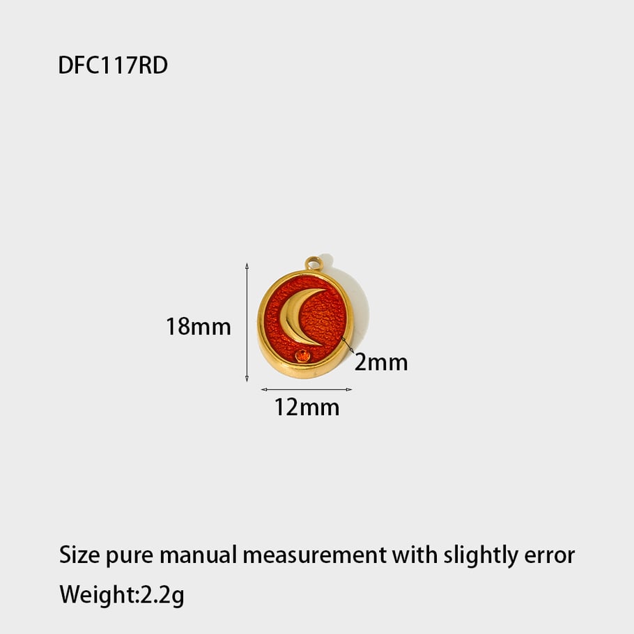 1 Piece Simple Series Sweet Sun/Moon Stainless Steel Women's Pendants Picture8
