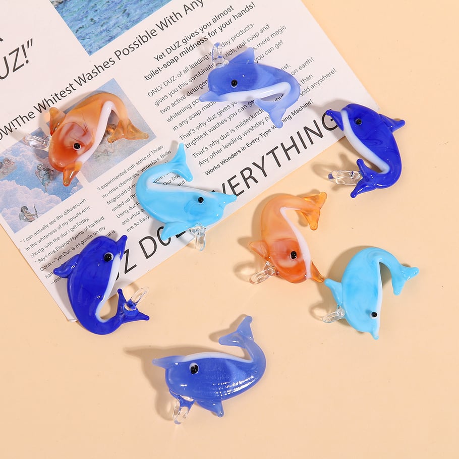 Oceanic Dolphin Glass DIY Women's Pendants Picture3