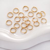 Double ring 0.7x7mm gold 10 pieces/pack Picture5