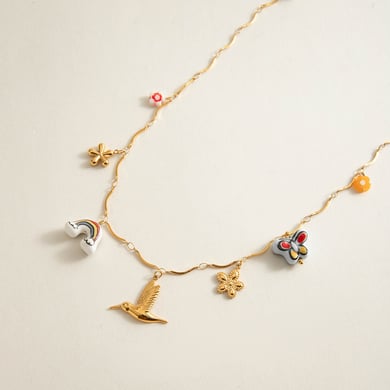 1 Piece Chain Stainless Steel Gold Color  Women's DIY Chain Necklaces h5 Picture3
