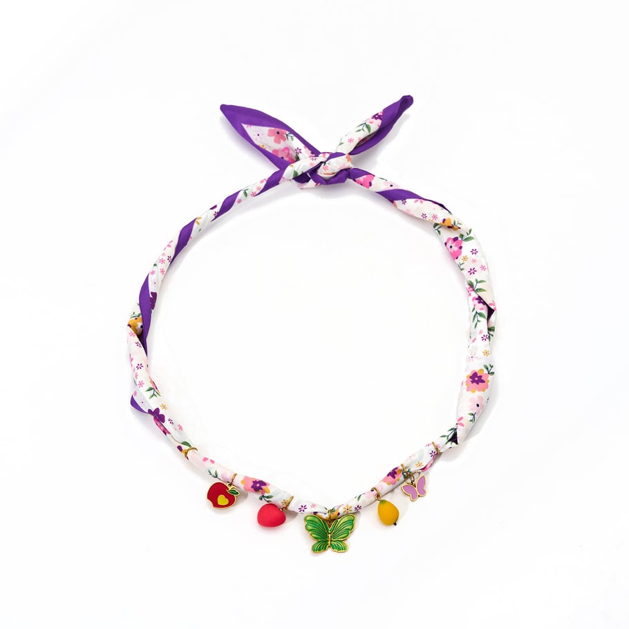 Tropical Series Colorful Flower Stainless Steel Gold Color Women's Pendant Necklaces 