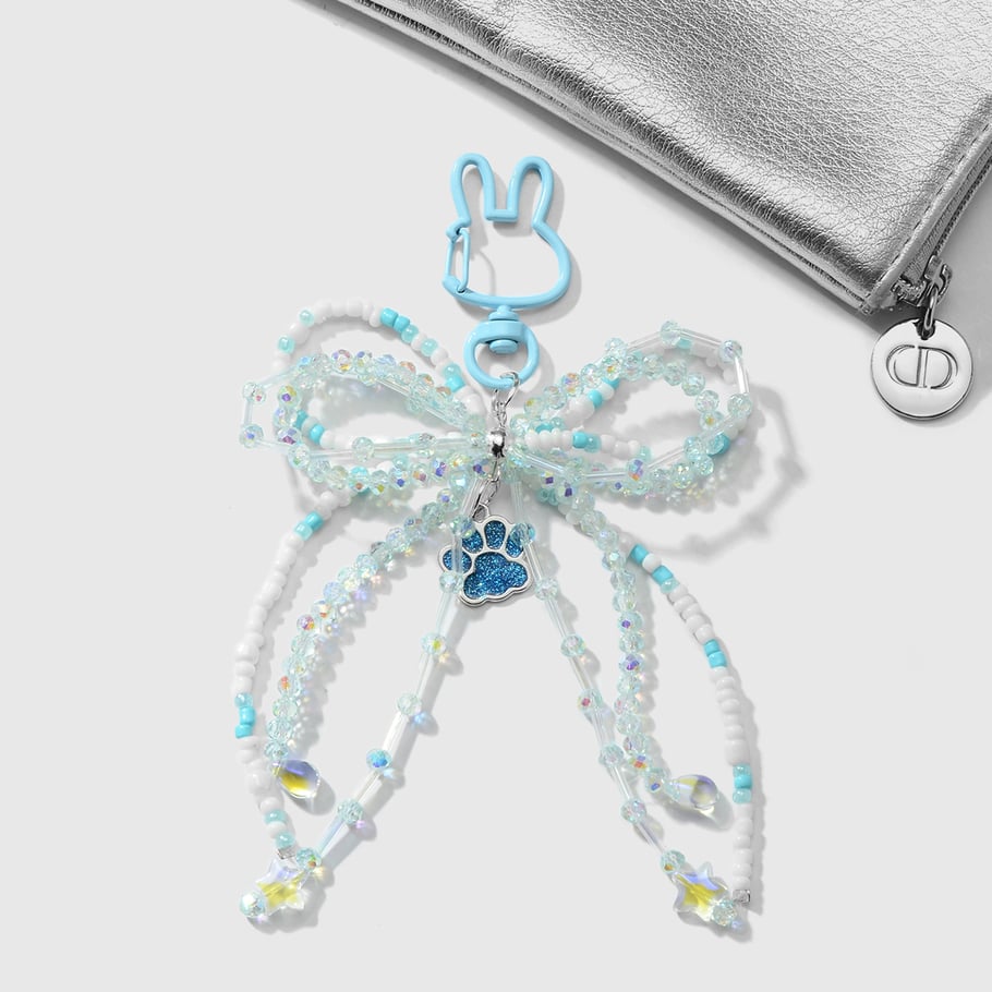 Sweet Beaded Bow Bag Charms Picture7