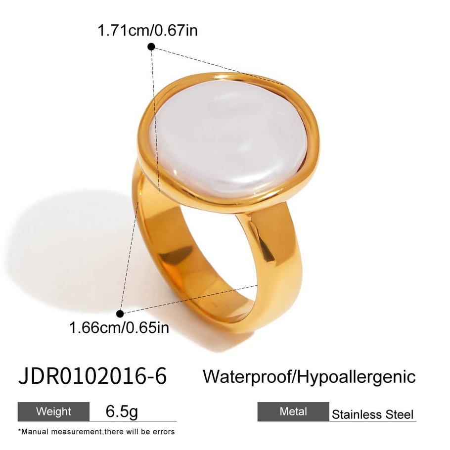 Elegante Statement-Ringe aus Edelstahl in  