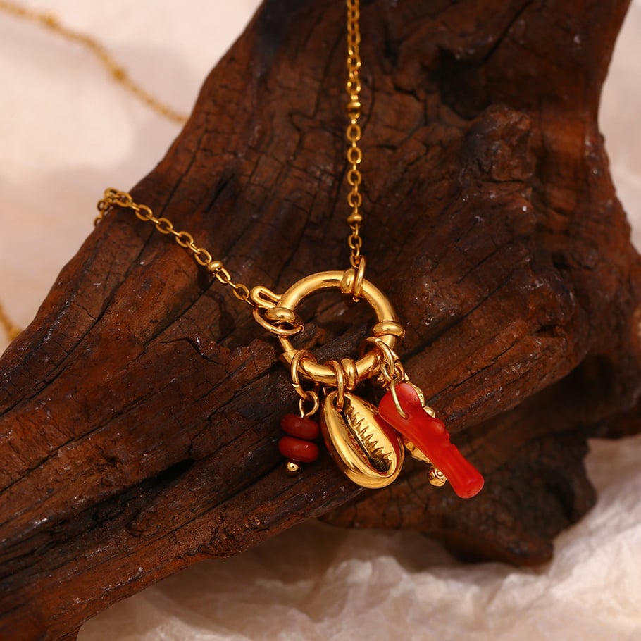 1 Piece Simple Series Vacation Turtle Stainless Steel   Gold Color  Women's Pendant Necklaces Picture10