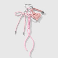 1 pink keychain 