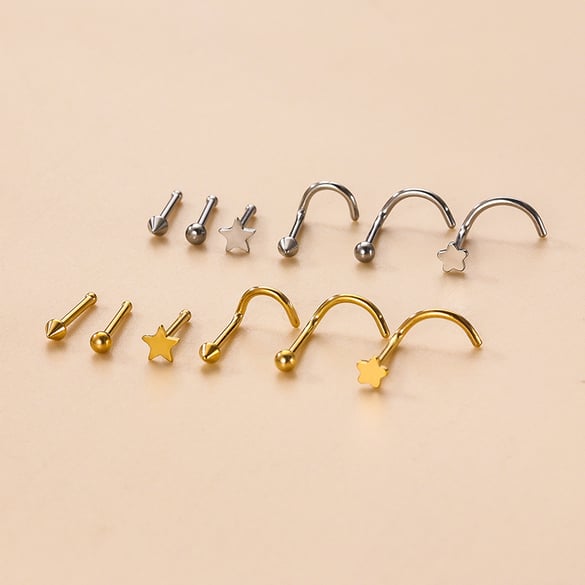 1 Piece Exquisite Star Shape Women's Nose Stud 2
