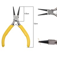 Yellow handle double round pliers length about 12cm Picture21