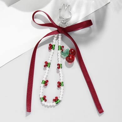 1 Piece Sweet Beaded Bow Bag Charms h5 Picture9