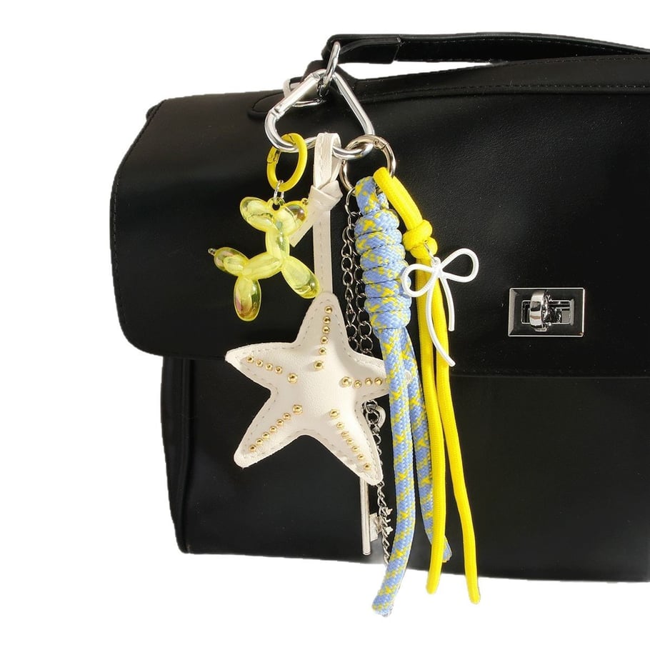 1 Piece Personalized Starfish Key Tassel Women's Bag Pendant Picture6
