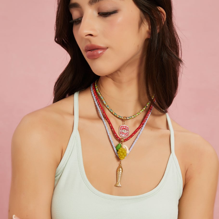1 Piece Charming Colorful Stainless Steel Women's Pendant Necklaces h5Picture3