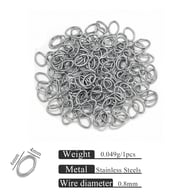 Steel egg-shaped ring 0.8x4x6 Picture5