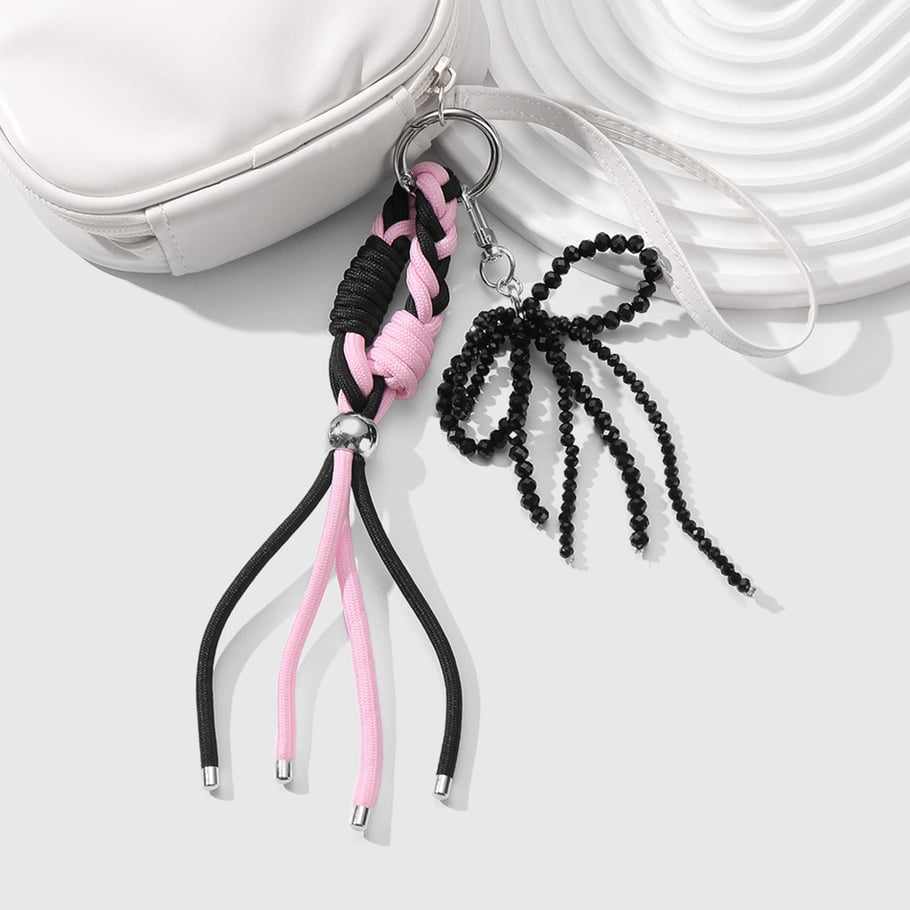 Beaded Bow Knot Women's Bag Charms Picture2