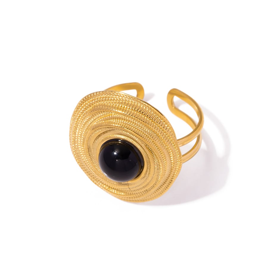 Simplicity Series Gold Color Stainless Steel Women's Earrings Picture5