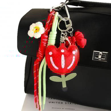 1 Piece Romantic Series PU Flower Knot Bag Pendant h5 Picture6