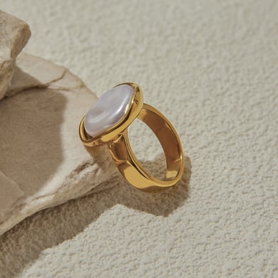 Elegante Statement-Ringe aus Edelstahl in  h5 Bild3