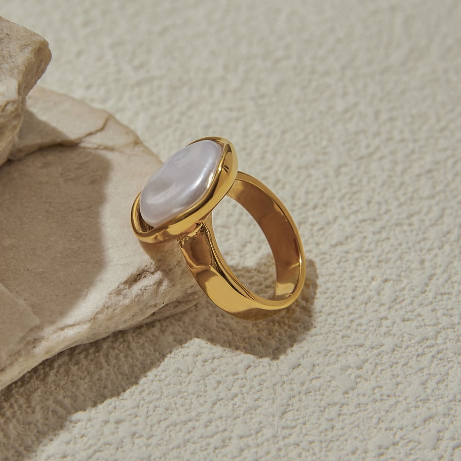 Elegante Statement-Ringe aus Edelstahl in  Bild3