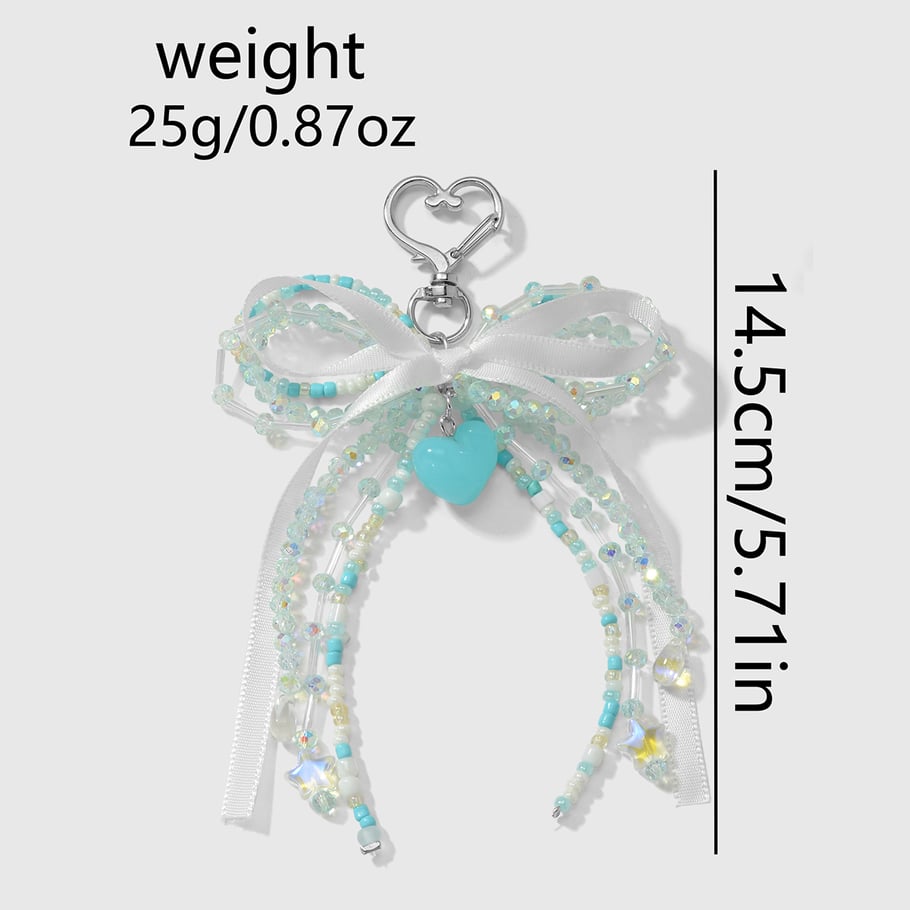 Sweet Beaded Bow Bag Charms Picture8