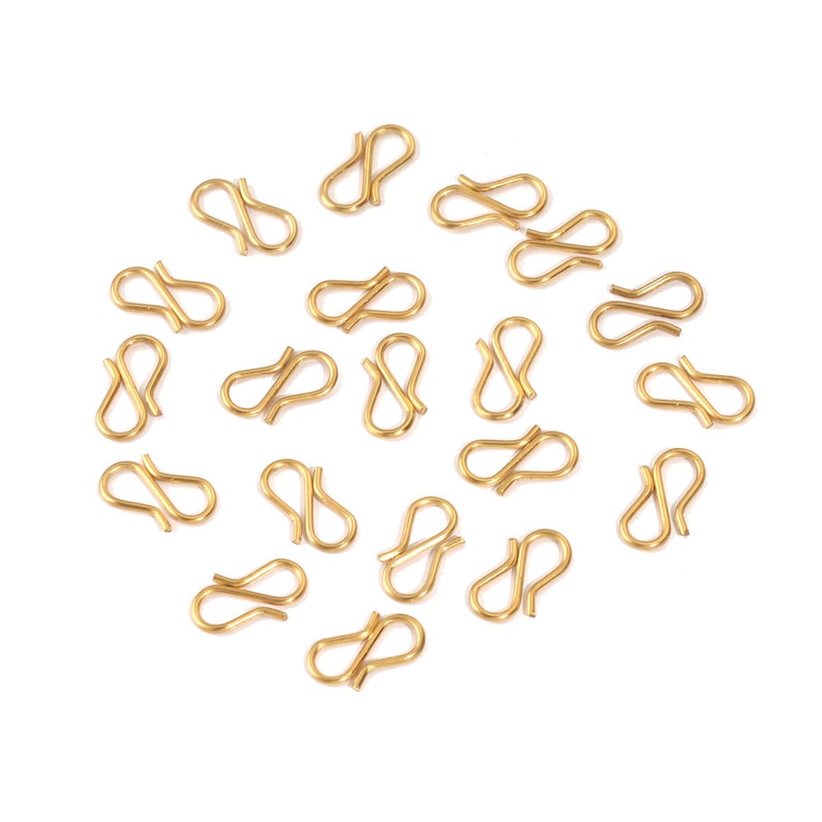1 Piece DIY Series Daily S Shape Hook Stainless Steel Gold Color Women's Pendants Picture4