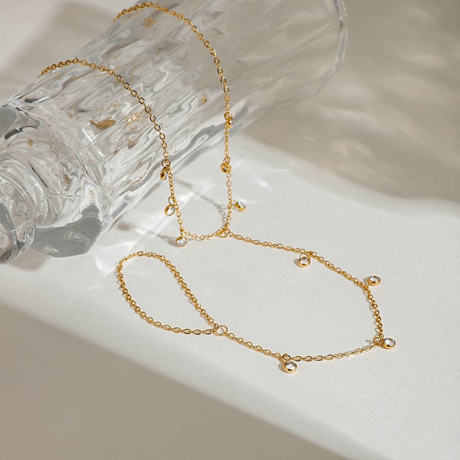 Simple Stainless Steel Gold Color Anklets Picture4