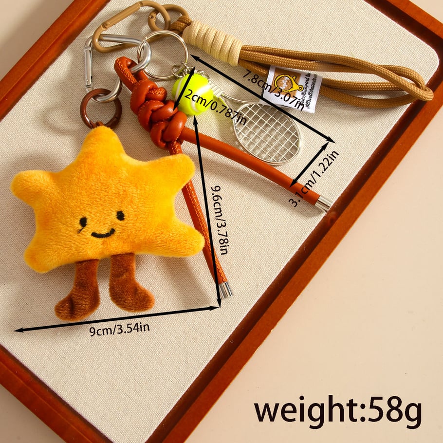 1 Piece Simple Series Cute Star Fabric Women's Bag Charms Picture2