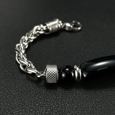 1 Piece Natural Stone Stainless Steel Men's Bracelets h5 Picture7