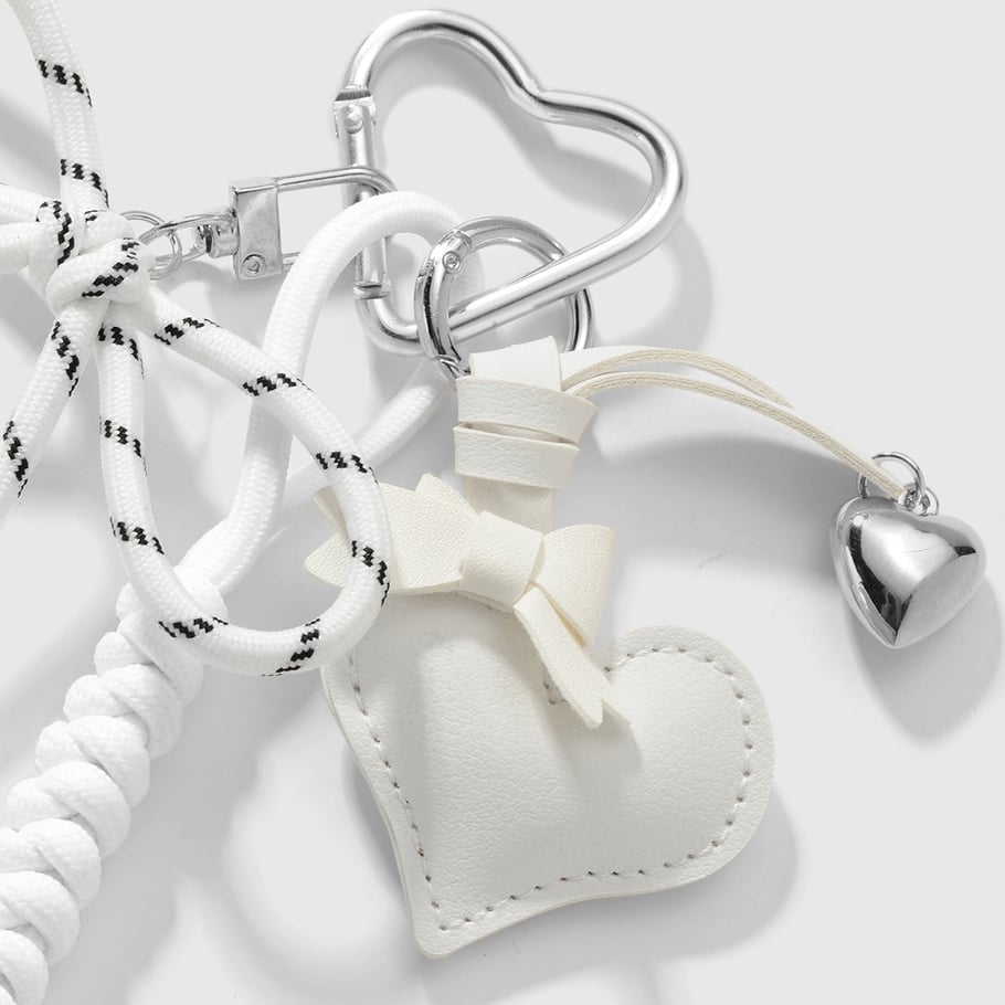 Leather Sweet Heart Bag Charms Picture5