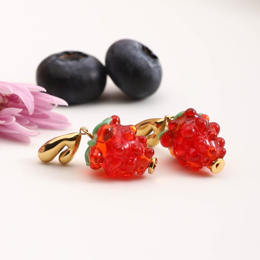 Süße Beeren-Tropfenohrringe Bild8