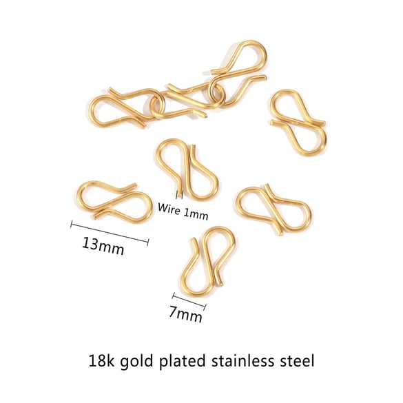1 pezzo di ciondolo da donna in acciaio inossidabile color oro, serie semplice, giornaliero