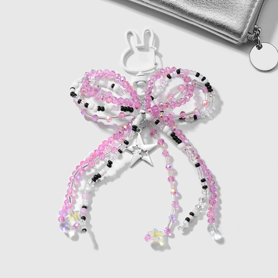 Sweet Beaded Bow Bag Charms Picture7